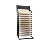 Wood Display Stand for Tile Samples, Floor Tile Rack, Storage Bracket for Retail & Trade Shows, Building Material, 67x30x190cm, & Space-Saving.