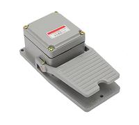 Wood Divider Foot Momentary Pedal Pedal Switch Non-Slip Aluminum Shell Momentary Pedal Silver LT3 Contacts 21 * 11 * 8 Gonetre