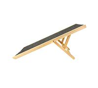 Wood Dog Ramp, Height Adjustable Slip Foldable Pet Climbing Ladder, Sofa Bed Car Premium New Zealand Pine Sturdy Construction Pet Ramp Dogs Cats (Size: Approx. 100x43cm / 39.4x16.9in (L))