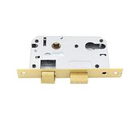 Wood Door Mortise Lock with Square Edge Front, Mortice Door Lock Profile Case Body Stainless Steel Lever Sash(L)