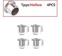 Wood Dowel Center Point Set 4 Pcs for 6mm 8mm 10mm 12mm Tenon Alignment Tool with Steel Marking Pins for Woodworking Joints(Hollow 10mm)