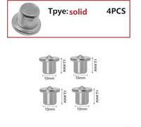 Wood Dowel Center Point Set 4 Pcs for 6mm 8mm 10mm 12mm Tenon Alignment Tool with Steel Marking Pins for Woodworking Joints(Solid 10mm)