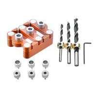 Wood Dowel Drill Guide,Joints Tool Straight Holes Wood Puncher - Centering Doweling Jig Accurate Handheld Drill Guide for Professionals Enthusiasts Beginners Carpenters
