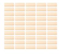 Wood Dowel Stoppers - 50 Pcs Beech Wood Flat Slender Dowels for Furniture Splicing Cabinet Making Frame Engineering 10x50mm Durable Stable Inserts