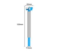 Wood Drill Bit 16-25mm Self-Centering Carbide Tip for Precise Flat Bottom Holes in Hard and Soft Wood, 7.5mm Shank, 125mm Length, 1 Pack