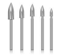 Wood Drill Bit Set - Carving&Engraving Tool,DIY Woodworking Carving Drills Bits Universal Fitment for Rotary Tools,5Pcs/Set