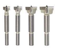 Wood Drill Bits, Flat Wing Drilling Hole Hinge Cemented Carbide Carbon High Speed Steel Woodworking Drill Punching Bit, with Round Shank (38mm)