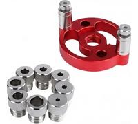 Wood Drilling Alignment Tool Built with Anodized Aluminum Body and Chrome Nickel Steel Inserts for Strength and Dimensional Stability Over Time (B)