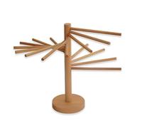 Wood Drying Rack Sturdy Stand Foldable Drying Holder Decorative Wooden Drying Stand for Home Cooks