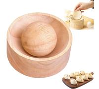 Wood Dumpling Maker, Dumpling Wrapper Maker, Manual Dough Press, Made of Solid Wood, It is Not Prone to Cracking for Making Dumplings Wrappers, Buns in a Home Kitchen (1pcs)