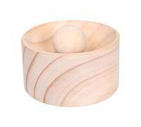 Wood Dumpling Press with Ergonomic Mold - Manual Wrapper Maker for Chinese Dumplings Biscuits | Natural Wooden Kitchen Gadget | 8cm Diameter, 3cm Height, for Home Restaurant Spring Festival Family