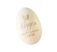 Wood Easter Eggs Shaker Musical Instrument Sensory Toy Present Sensory Play Toy Wood Texture For Festival Rhythm Development Eggs