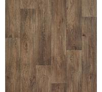 Wood Effect Brown Anti-Slip Vinyl Flooring For Livingroom, Hallways, Kitchen, 2.3mm Thick Vinyl Sheet-1M(3'3") X 3M(9'9")-3M²