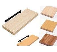 WOOD EFFECT FLOATING SHELVE SHELF SHELVES DISPLAY UNIT WALL MOUNTED + FIXING