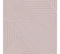 Wood Effect Geometric Wallpaper Pink Holden 13203