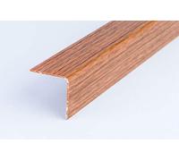 Wood Effect Plastic PVC Corner 90 Degree 2.5 Meters Angle Trim Wall Edge Protector Various Sizes by TMW Profiles (25mm x 25mm x 2.5M, Greek Walnut)