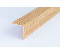 Wood Effect Plastic PVC Corner 90 Degree 2.5 Meters Angle Trim Wall Edge Protector Various Sizes by TMW Profiles (25mm x 25mm x 2.5M, Light Oak)