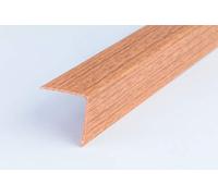 Wood Effect Plastic PVC Corner 90 Degree 2.5 Meters Angle Trim Wall Edge Protector Various Sizes by TMW Profiles (20mm x 20mm x 2.5M, Cherry)