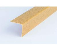 WOOD EFFECT PLASTIC PVC CORNER 90 DEGREE ANGLE TRIM 2.5 METERS VARIOUS SIZES Cezar by TMW Profiles (10mm x 10mm x 2.5M, Mountain Oak)