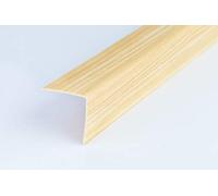 WOOD EFFECT PLASTIC PVC CORNER 90 DEGREE ANGLE TRIM 2.5 METERS VARIOUS SIZES Cezar by TMW Profiles (10mm x 10mm x 2.5M, Pine)