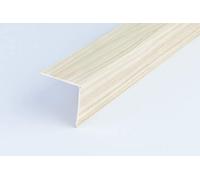 WOOD EFFECT PLASTIC PVC CORNER 90 DEGREE ANGLE TRIM 2.5 METERS VARIOUS SIZES Cezar by TMW Profiles (40mm x 40mm x 2.5M, Maple)