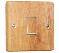 Wood Effect Switch Sticker for Crabtree 4070 Single with Holes