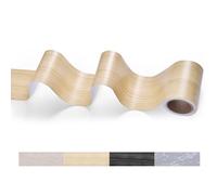 Wood Effect Tape, 10M Floor Wood Grain Duct Tape Self Adhesive Wood Texture Repair Tapes Waterproof Realistic Textured Duck Oak Tape for Table Baseboard Door Scratch Surface Restoration (Yellow)