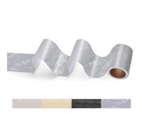 Wood Effect Tape, 10M Floor Wood Grain Duct Tape Self Adhesive Wood Texture Repair Tapes Waterproof Realistic Textured Duck Oak Tape for Table Baseboard Door Scratch Surface Restoration (Grey)