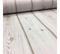 Erismann Wood Plank Wallpaper Wooden Style Off White Embossed