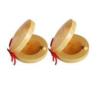 Wood Eggs Shaker Hand Percussion Musical Instruments Toy Finger Castanets For Kids Music Parties Easy To Play