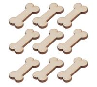Wood Embellishments 50 Pcs Wooden Dog Bone Shape Cutouts Embellishments Wooden Slices DIY Art Craft Embellishments Designs