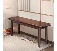 Wood Entryway Bench with Rounded Corners, Versatile Farmhouse Style Seat for Indoor and Outdoor Use, Perfect for Entryways, Bedrooms, and Dining Areas