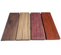 Wood-Ever Exotic Hardwood Assortment - Mixed Species Purple Heart, Padauk, Zebrawood, Walnut