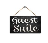 Wood Family Signs Wall Decor Guest Suite Sign Bedroom Bed and Breakfast Farmhouse Kitchen Rustic Printed Art 8x10 inch - Home Decor