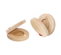Wood Finger Castanets Percussion Castanets Round Musical Instrument Rhythm Kid Toy For Baby Early Educational Toy
