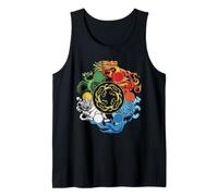 Wood Fire Earth Metal Water for Qigong Elements Chi Kung Fan Tank Top