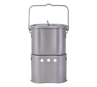 Wood Fired Camping - Compact and Lightweight Complete Cooking Set,Backpacking Cooking Set For Outdoor | Suitable for Picnicks, Tailgating, Backpacking, Backyard, Terrace, Campfire, Travel, Garden