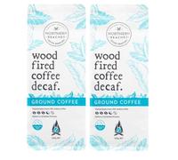 Wood Fired Decaf Ground Coffee 2 x 500g, Medium Roast, 100% Arabica Coffee