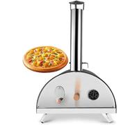 Wood Fired Outdoor Pizza Oven - Portable Hard Wood Pellet Pizza Oven - Ideal for Any Outdoor Kitchen