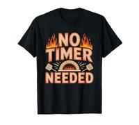 Wood Fired Pizza Artisan Who Times Bake Feel Cooking T-Shirt