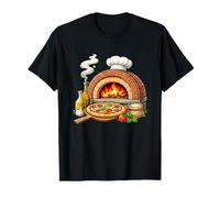 Wood Fired Pizza Oven Cooking Illustration T-Shirt