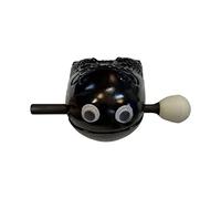 Wood Fish Temple Block Zen Drum, Small Eyes Buddhist Zen Drum Instruments, Wood Fish Temple Block Zen Drum Temple Blocks for Holiday, Housewarming Bellv