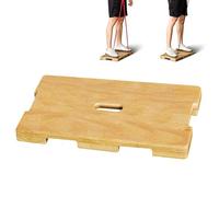 Wood Fitness Board,Wooden Exercise Resistance Band Step Board - Adjustable Core Strength Equipment for Home Gym Men Women Pilates Runners Athletes Flexibility Yoga
