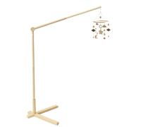 Wood Floor Standing Crib Mobile Arm Movable Baby Mobile Holder 153.5cm Height Nursery Decor for Hanging Bed Bell Baby Bed Toy