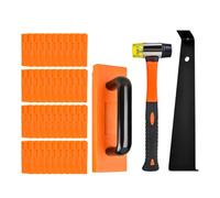Wood Flooring Installation Kits Double Faced Mallets with Nonslip Grip Tapping Block Foam Kneepads Heavy Duty Pull Rod Hardwood Floor Installation Tool