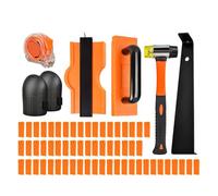 Wood Flooring Installation Kits Double Faced Mallets with Nonslip Grip Tapping Block Foam Kneepads Heavy Duty Pull Rod Floor Fitting Tool