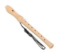Wood Flute 2 Knots for Maple Clarinet, 8 Holes, Suitable for Children and Beginners with Cleaning Brush / Case / Lanyard