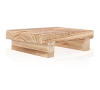 Wood Foot Stool Wooden Footrest Stable Support Space Saving | Kitchen and Bathroom Use, for Adults, Compact Wooden Design with Movable Step Support
