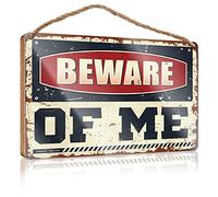 Wood for Crafts Signs Beware of Me Wooden Sign Front Porch Decor Fall Porch Decor (Size : 20X30CM)