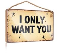 Wood For Crafts Signs I Only Want You Funny Office Gifts For Coworkers Decore For Room(20X30CM)